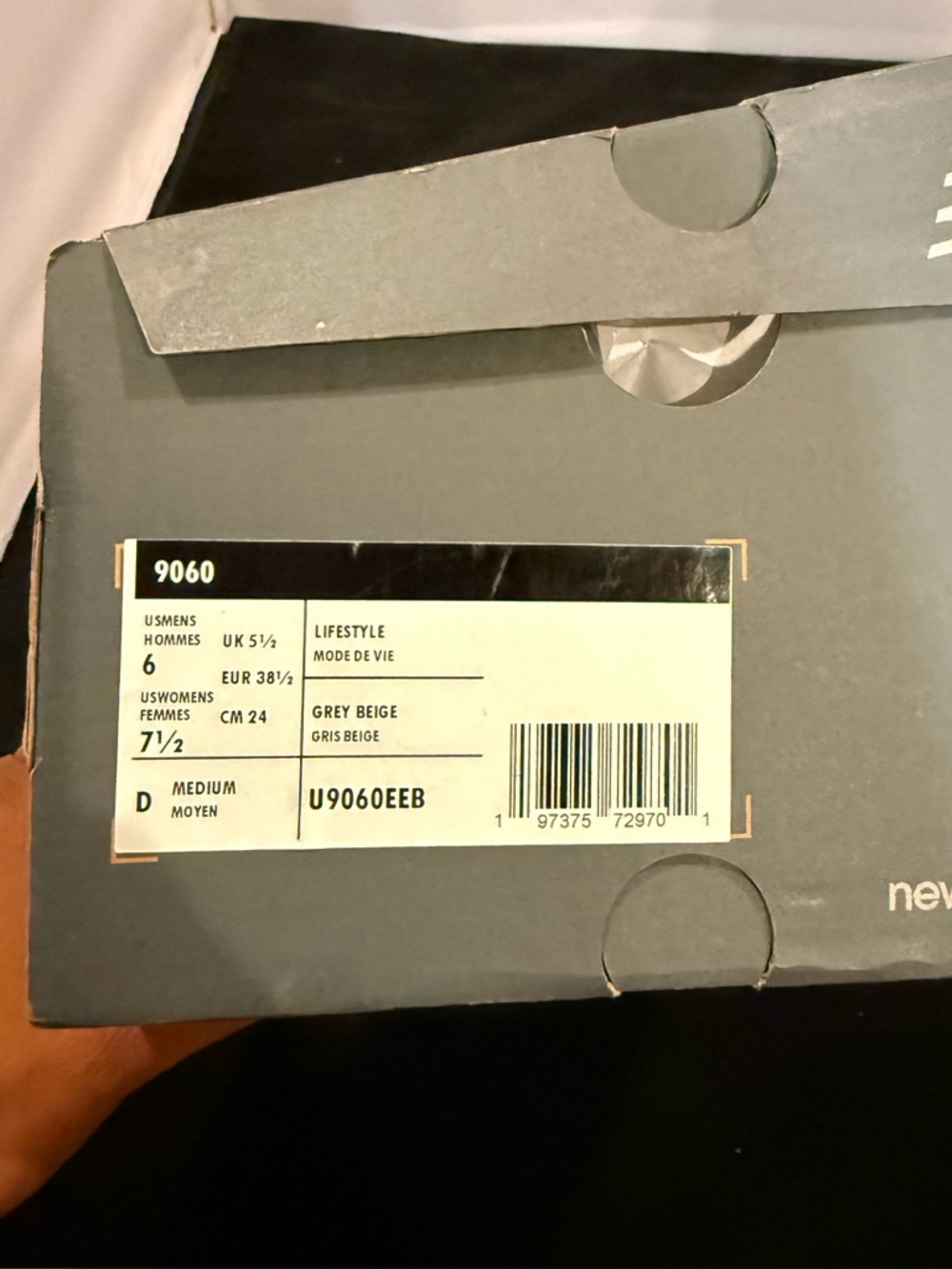 New Balance 9060 'Moonrock Linen size 7.5 W / 6 M - Picture 8 of 11